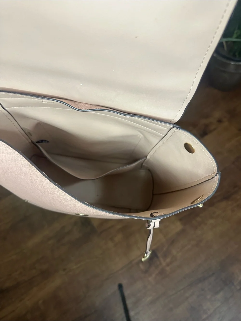 Michael Kors Pale Blush Pebble Leather Backpack